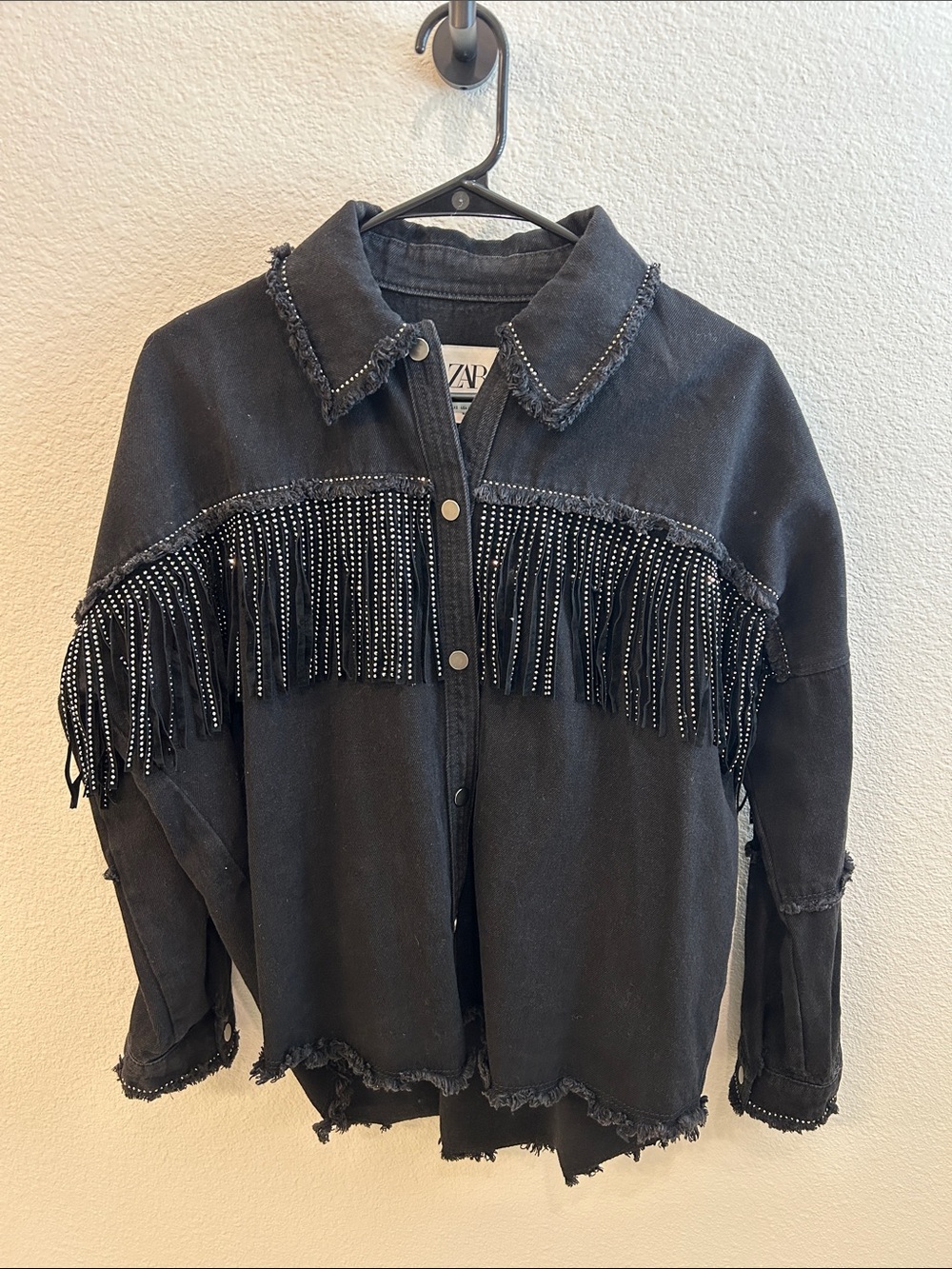 Zara Black Jacket with Branded Interior Label